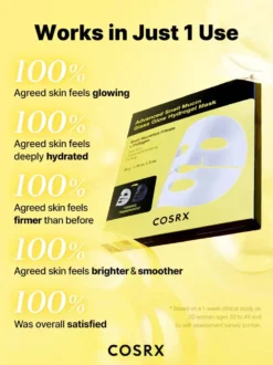 Advanced Snail Mucin Glass Glow Hydrogel Mask 1 pc