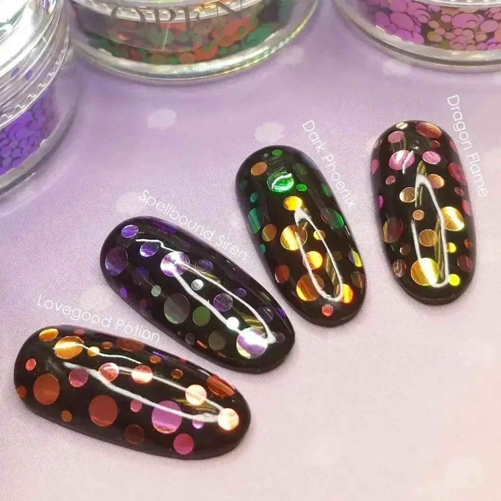 Chameleon Color Shifting Hex Glitter Dark Phoenix