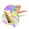 Color Case Cosmetic Paint Palette & Brush Set The Electrics