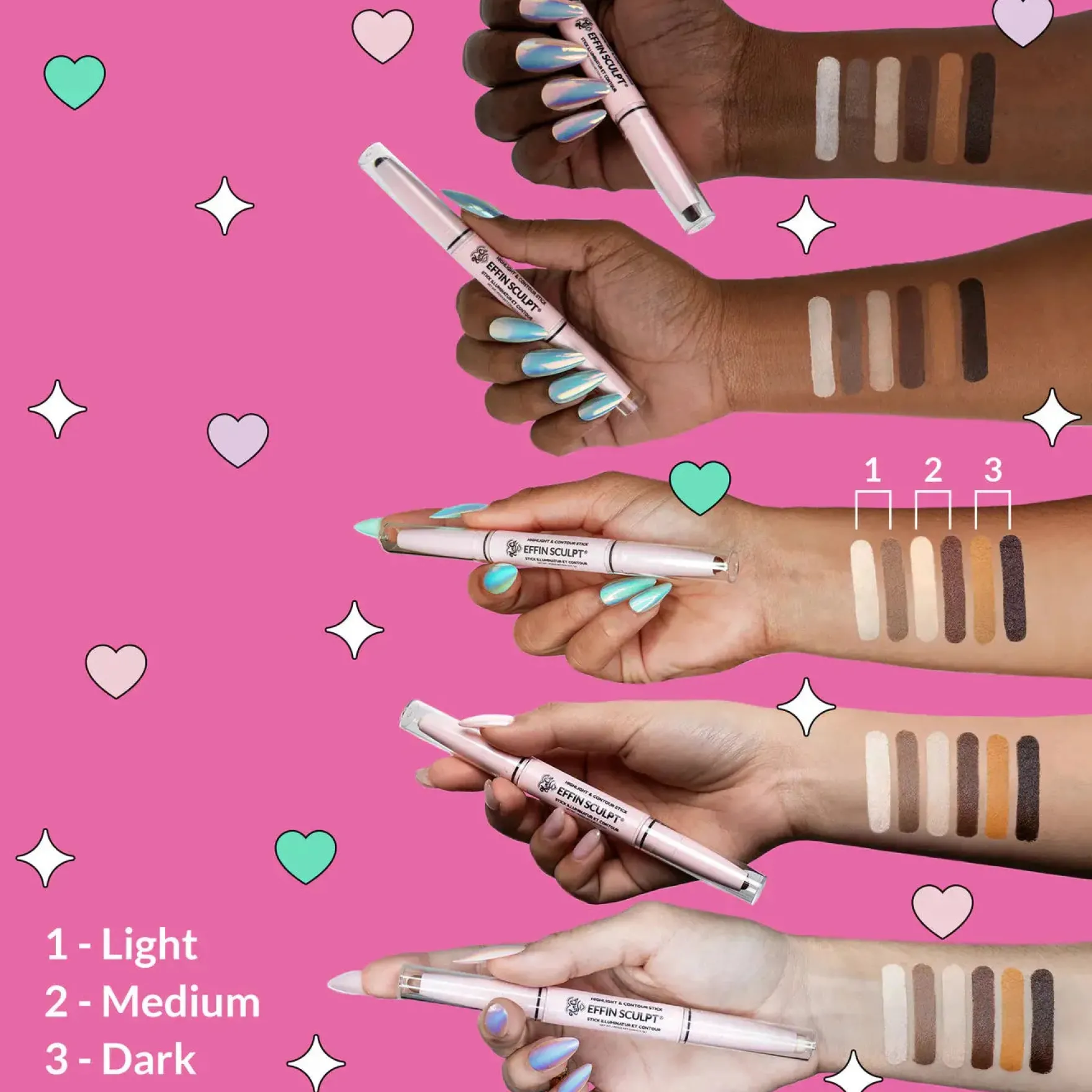 Contour & Highlight Stick Effin Sculpt Light