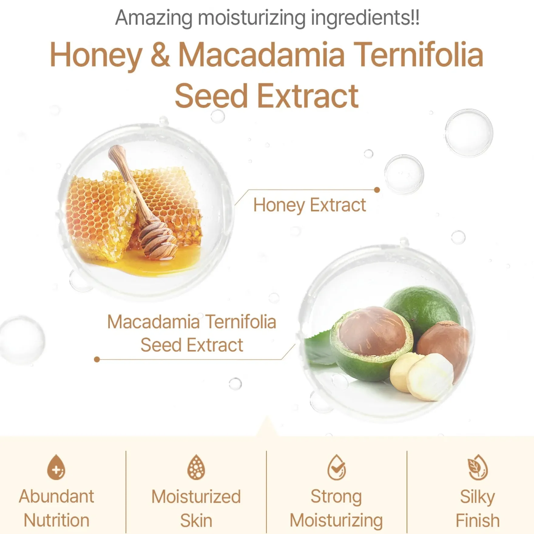 Honey & Macadamia Pure Body Lotion Amber Vanilla