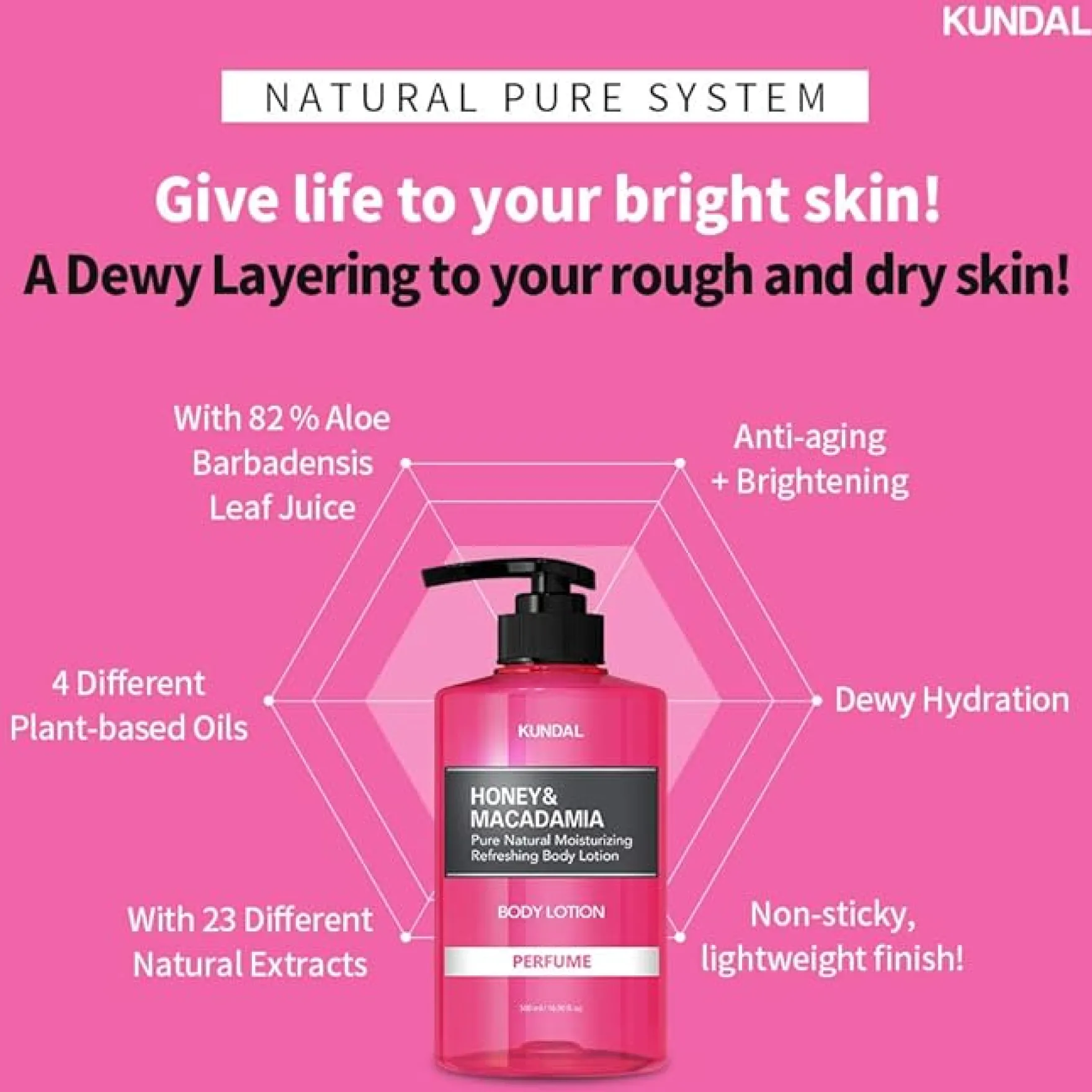 Honey & Macadamia Pure Body Lotion Amber Vanilla