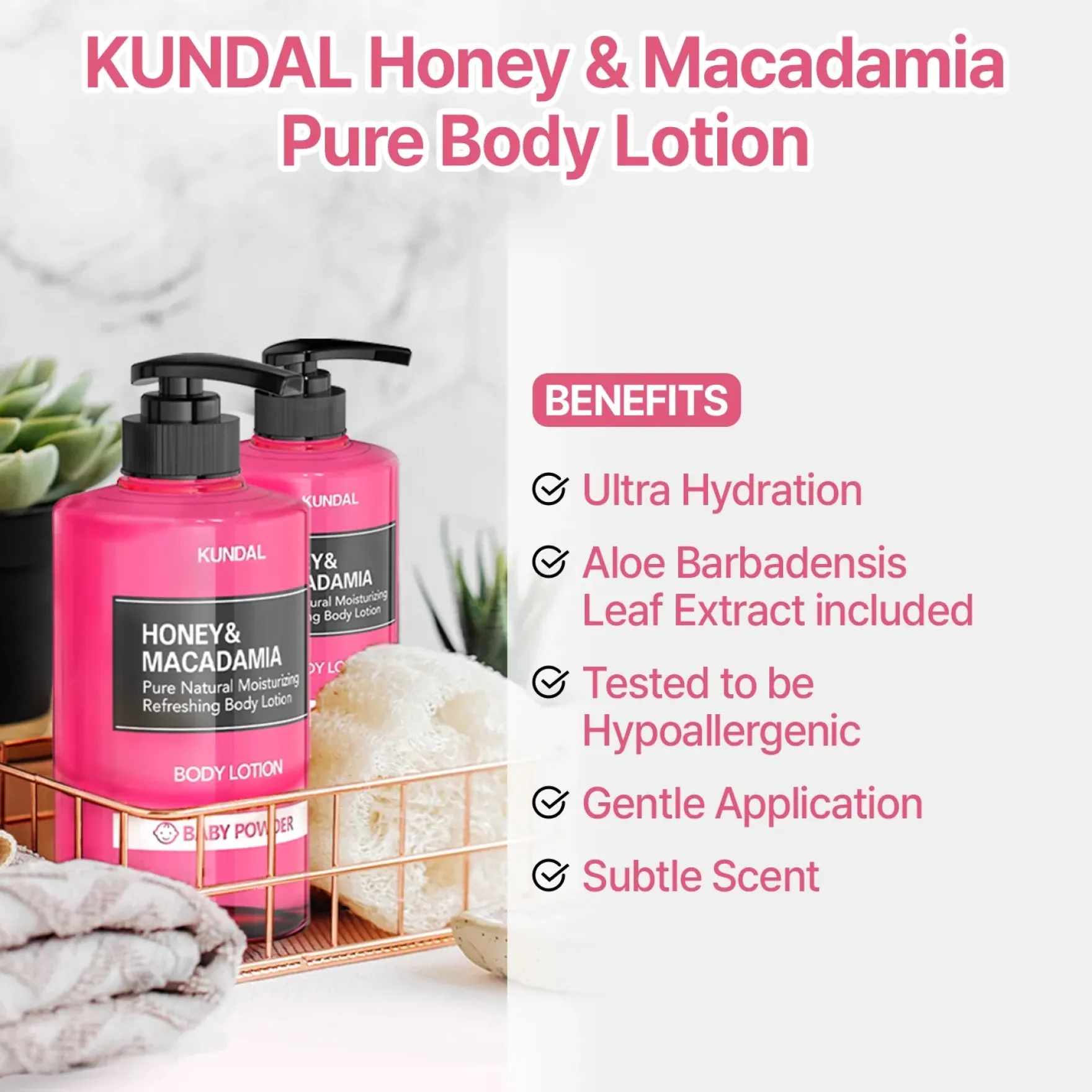 Honey & Macadamia Pure Body Lotion White Musk