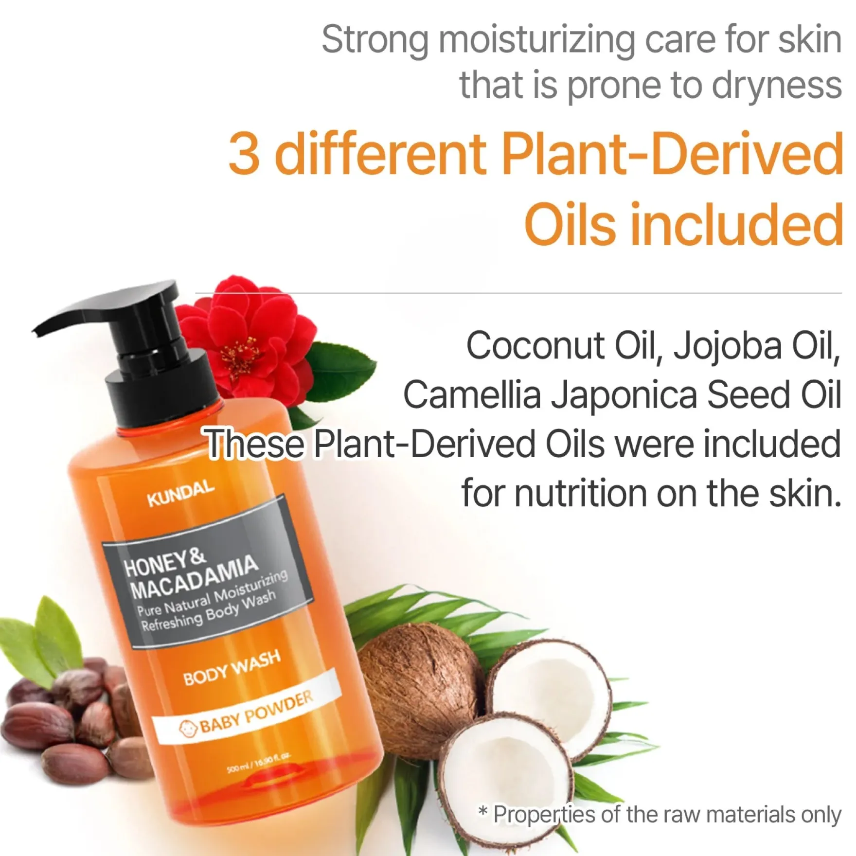 Honey & Macadamia Pure Body Wash Cherry Blossom