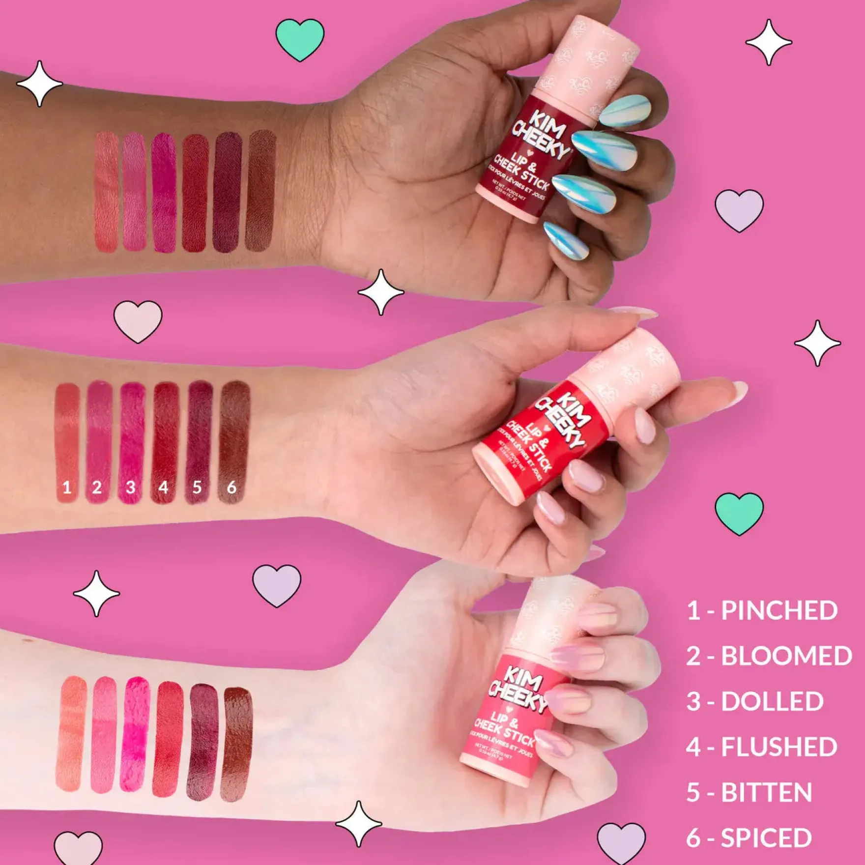 Kim Cheeky Lip & Cheek Stick Dolled