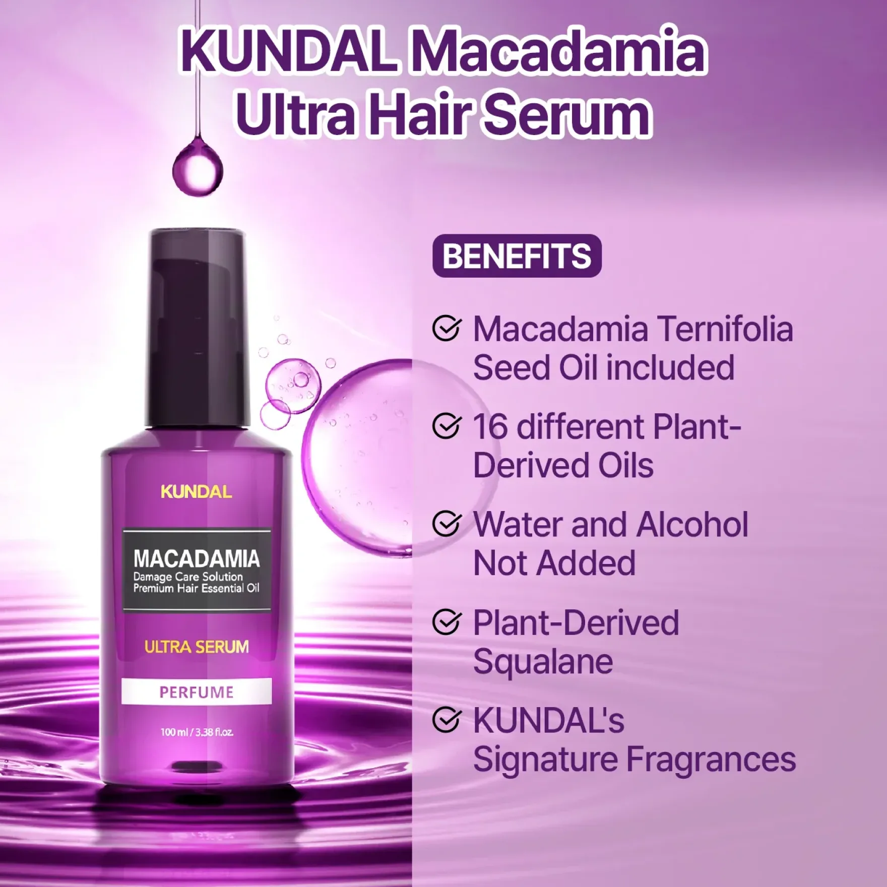 Macadamia Hair Serum Cherry Blossom