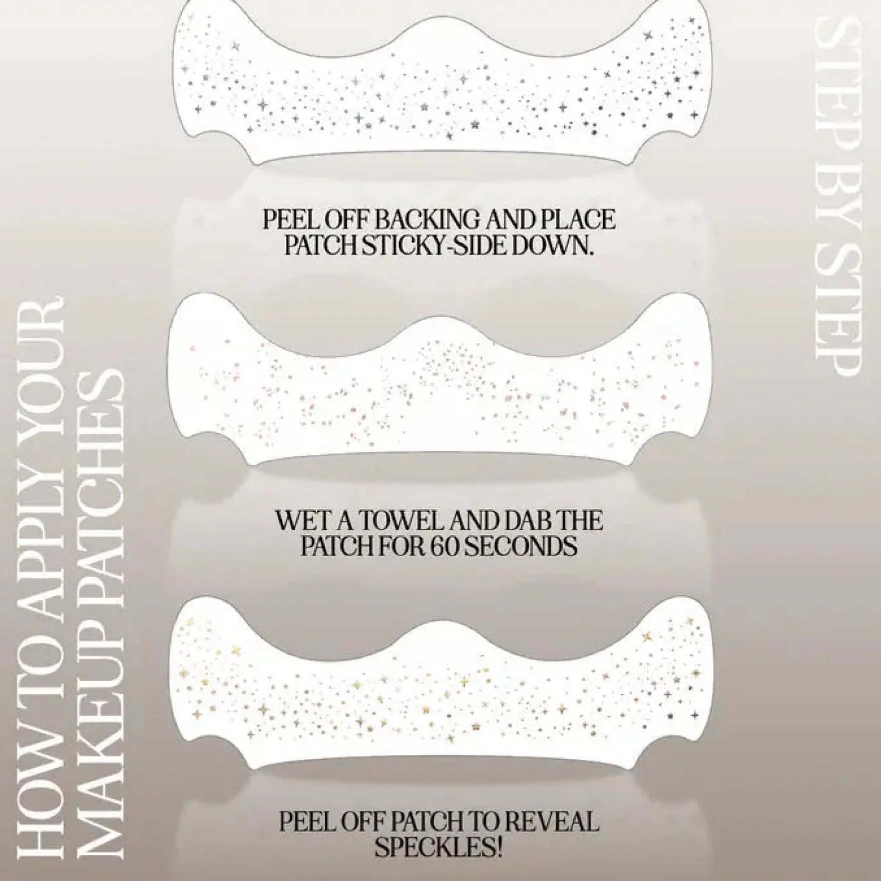 Make Up Patches Gold Glitter Freckles