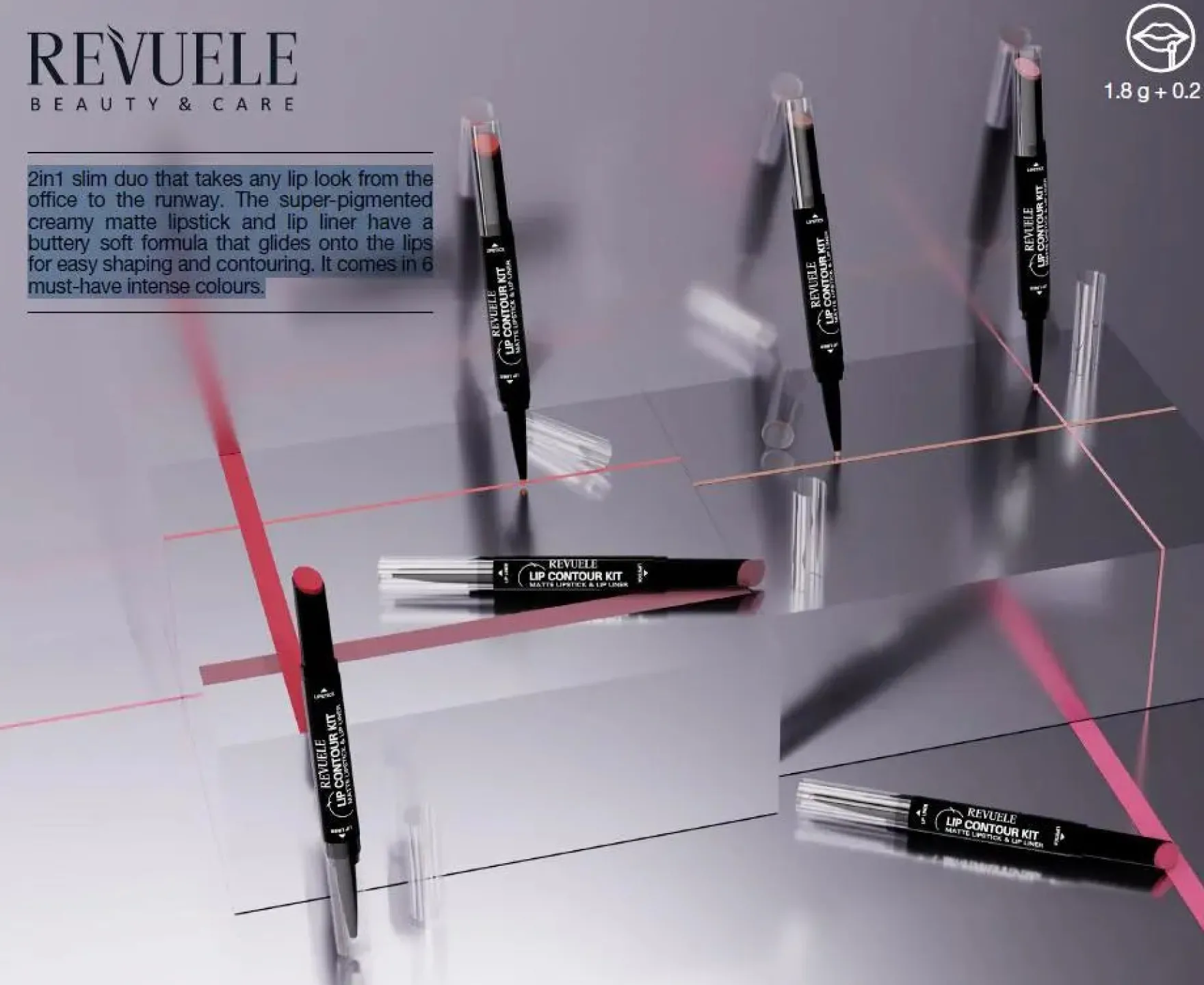Matte Lipstick & Lip Liner 05 Coral