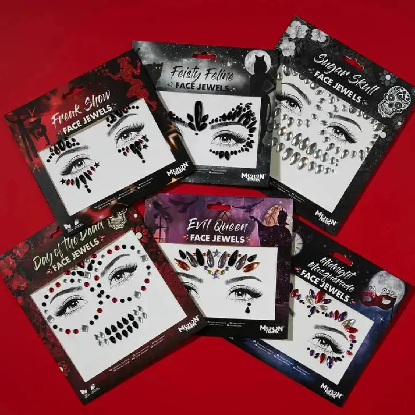 Moon Terror Halloween Face Jewels Freak Show