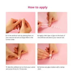 24 pcs Press On Nails Dripping Gold