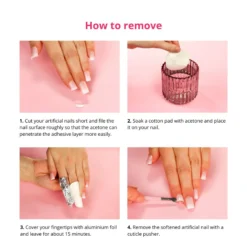 24 pcs Press On Nails Glazed Donut