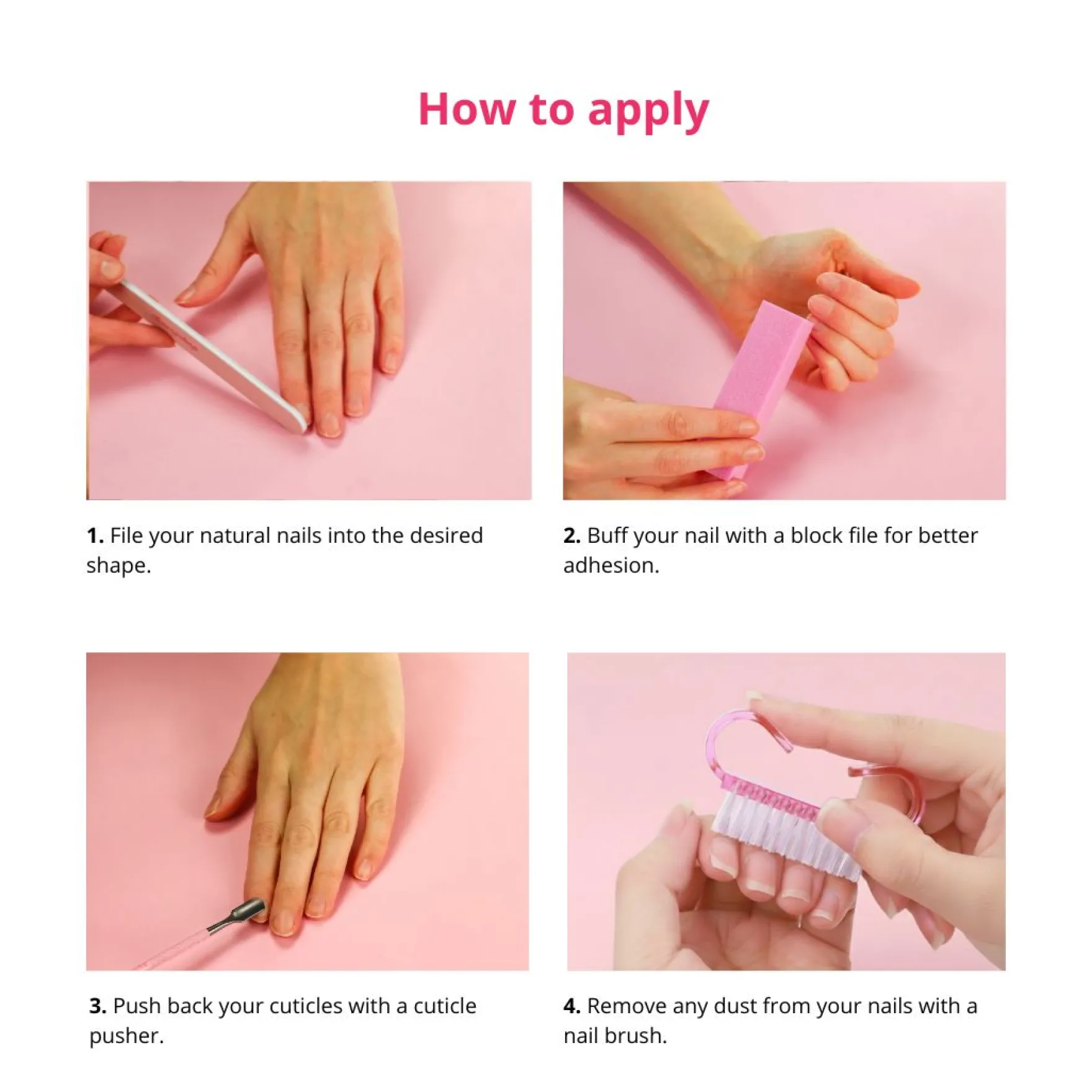 24 pcs Press On Nails Glazed Donut