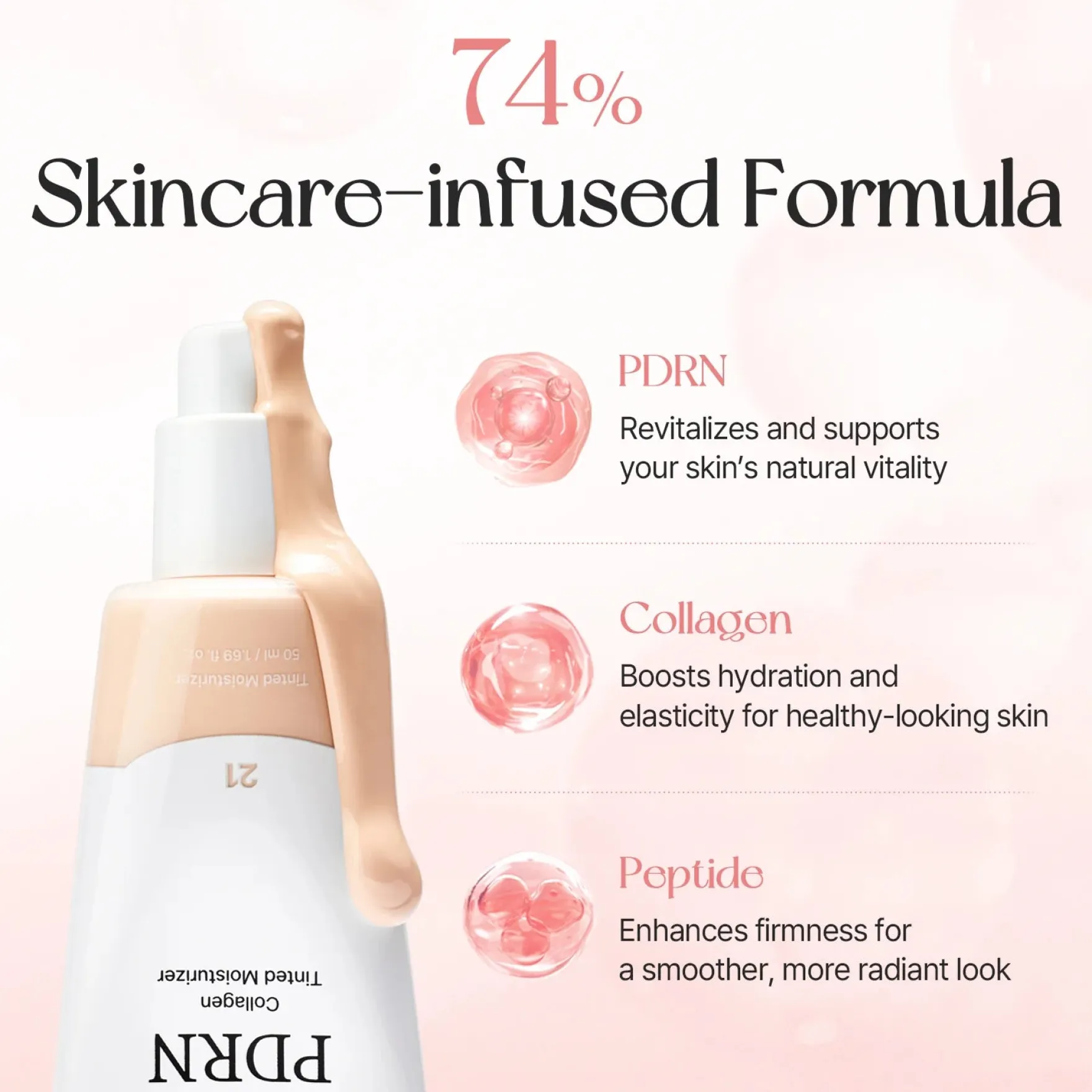 PDRN Collagen Tinted Moisturizer 21 Soft