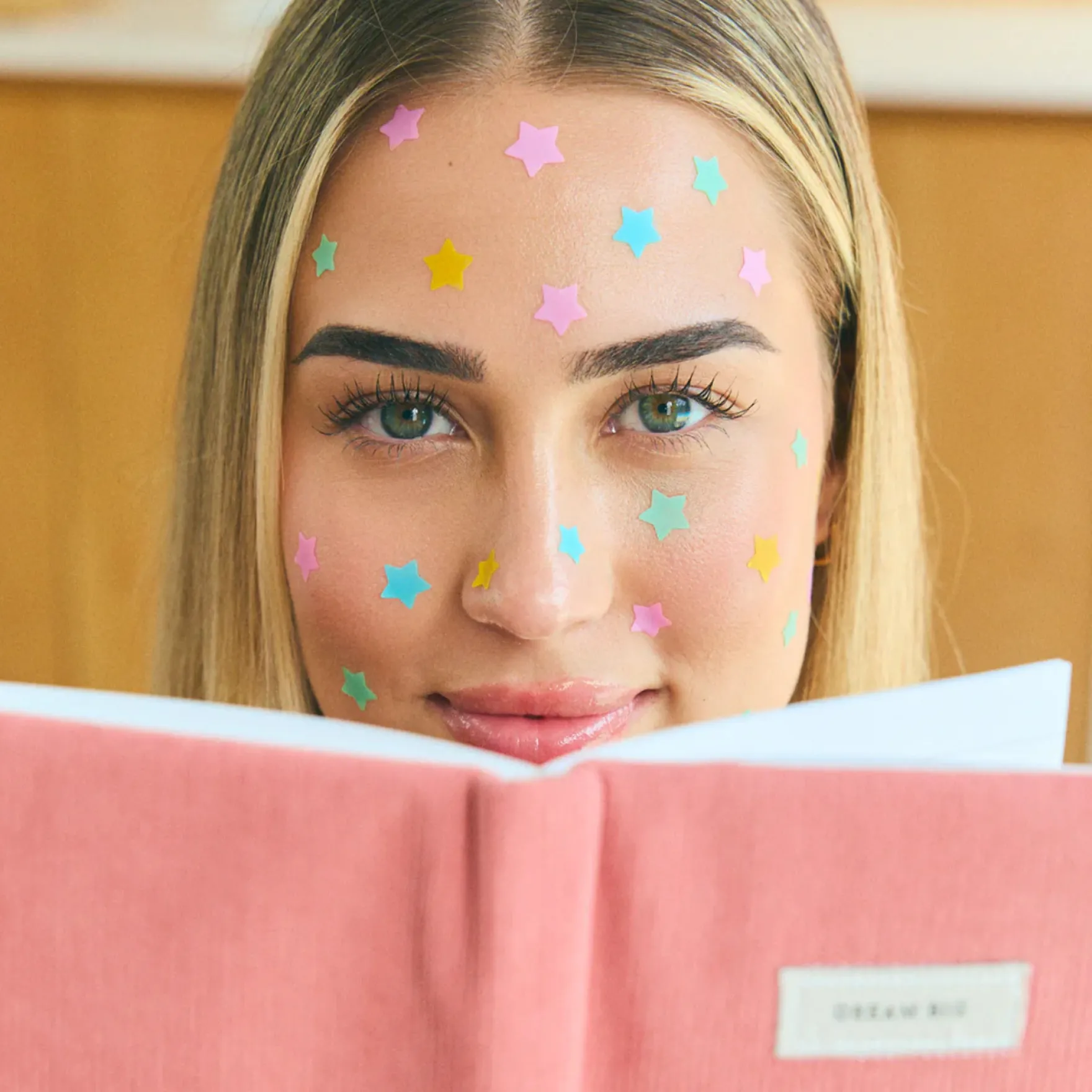 Pimple Star Patches & Mirror Case Green