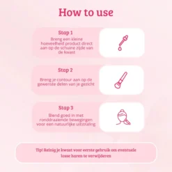 Pink & Rose Gold Angled Blending Brush
