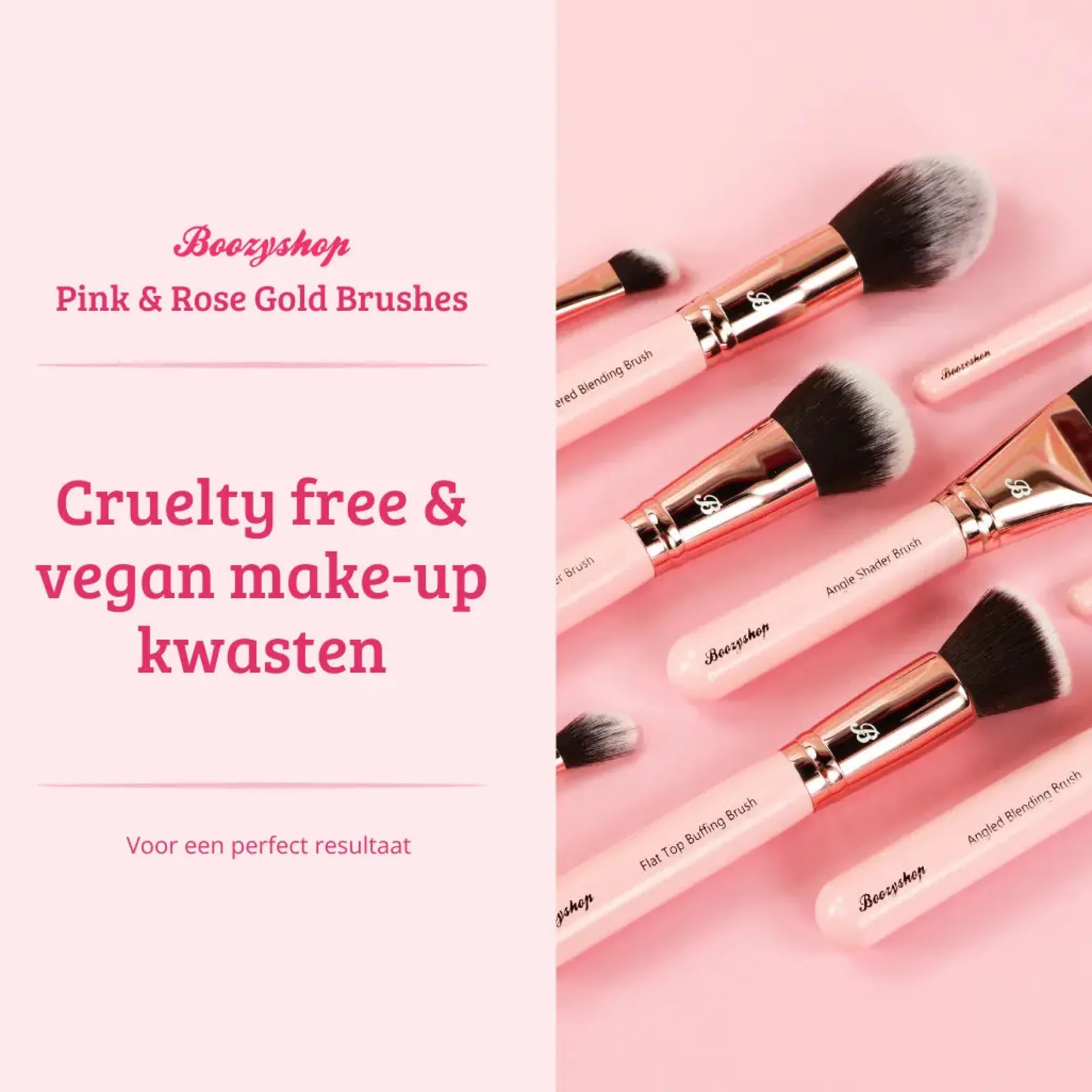 Pink & Rose Gold Concealer Brush