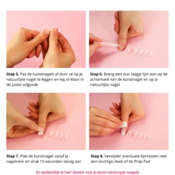 Press On French Nails Triangle Multicolor