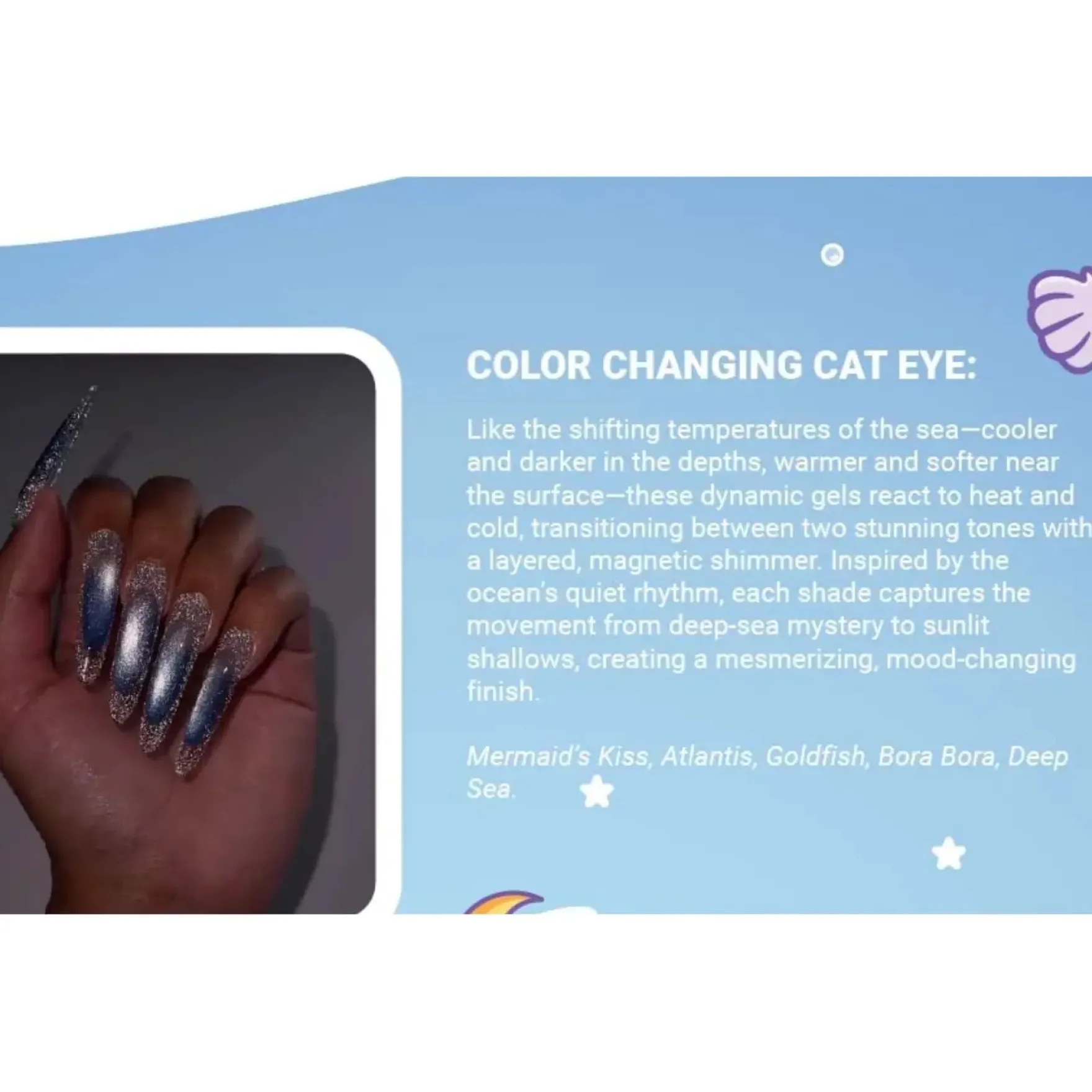 Sea x Sky Magnetic Cat Eye Gel Polish Bora Bora