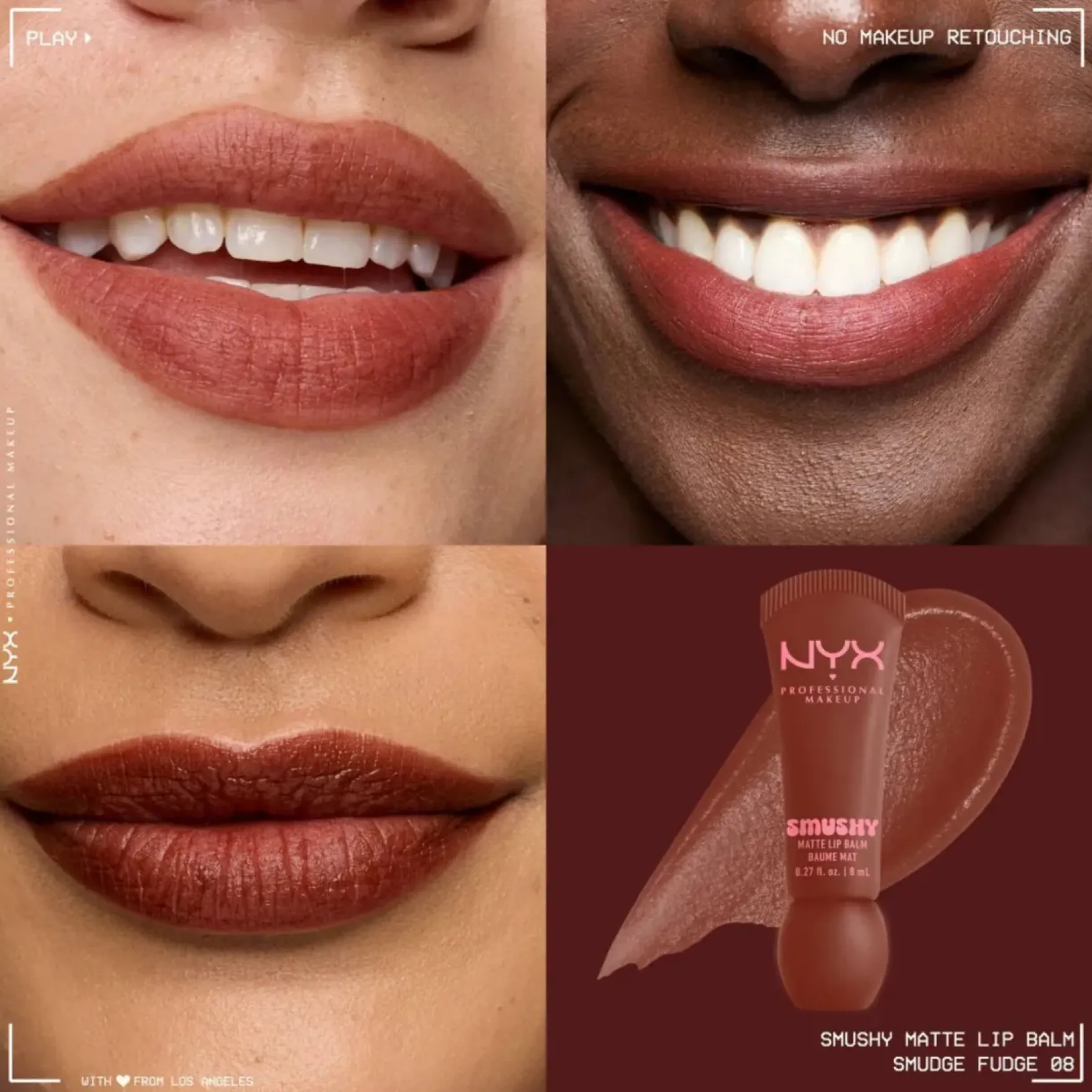 Smushy Matte Lip Balm Smudge Fudge