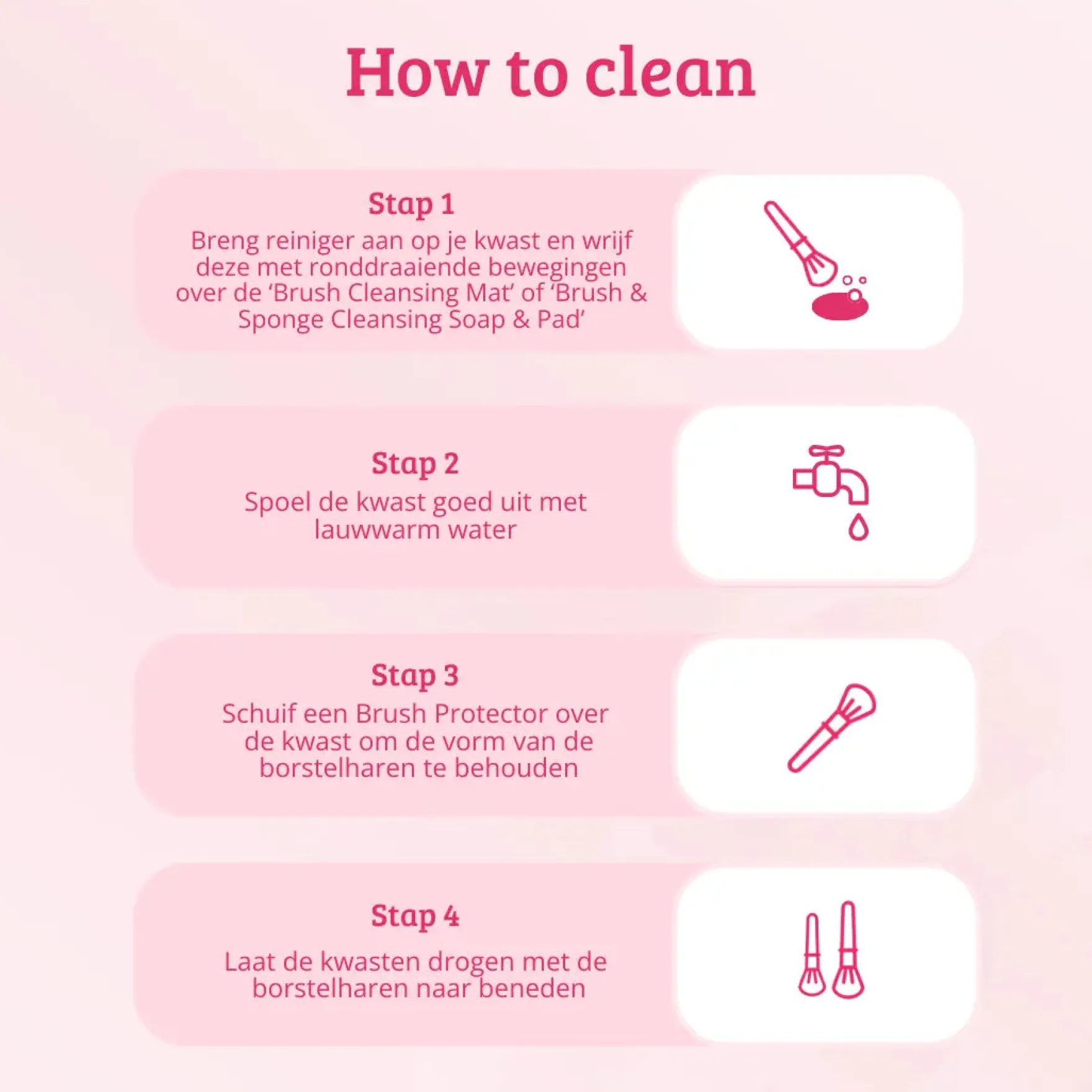 Soft Pink & Gold Lash and Brow Brush