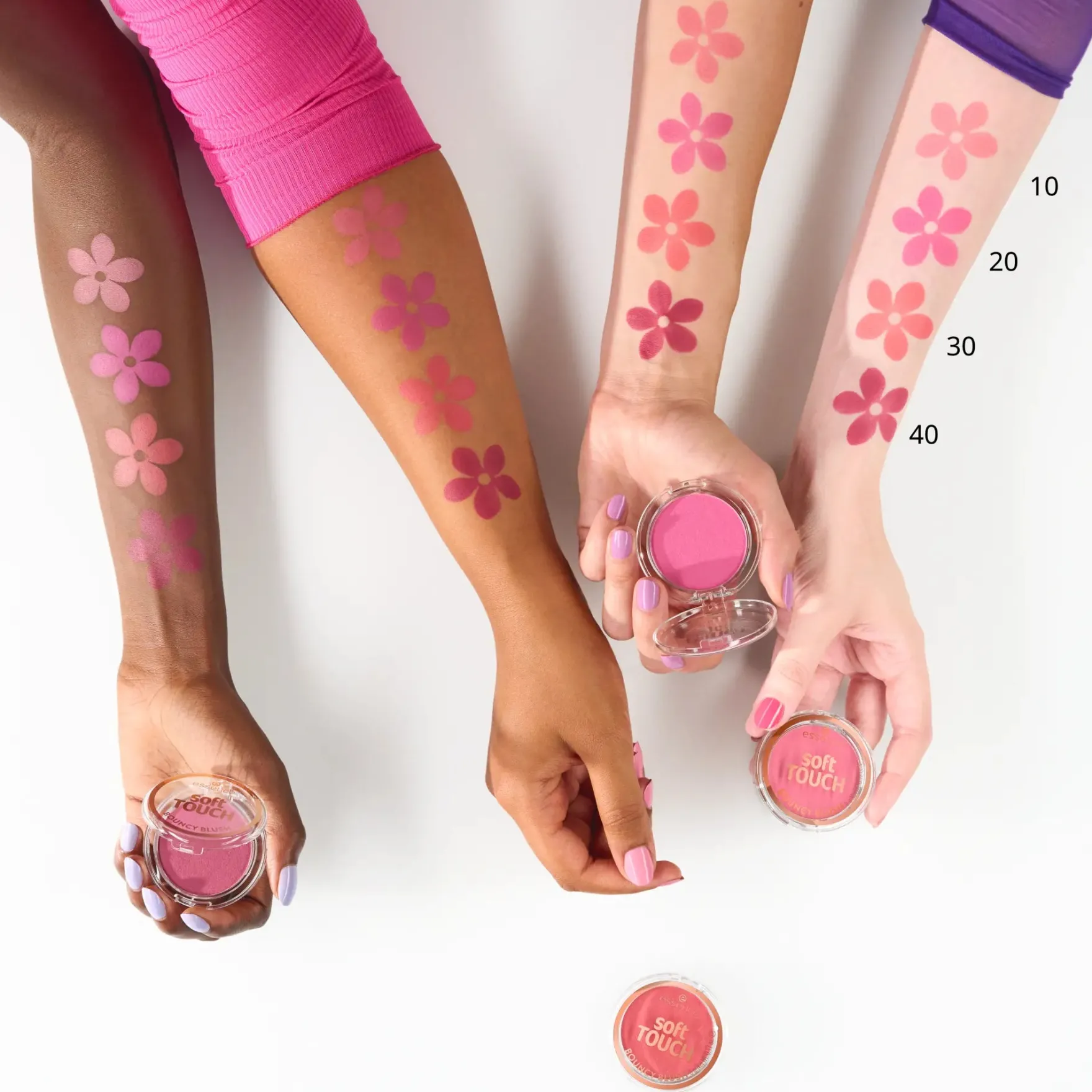 Soft Touch Bouncy Blush 40 Roses In Berry