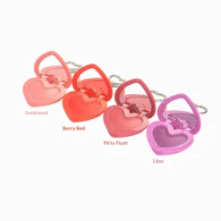 Stay Blushin! Lip and Cheek Cream Blush Keychain Flirty Flush