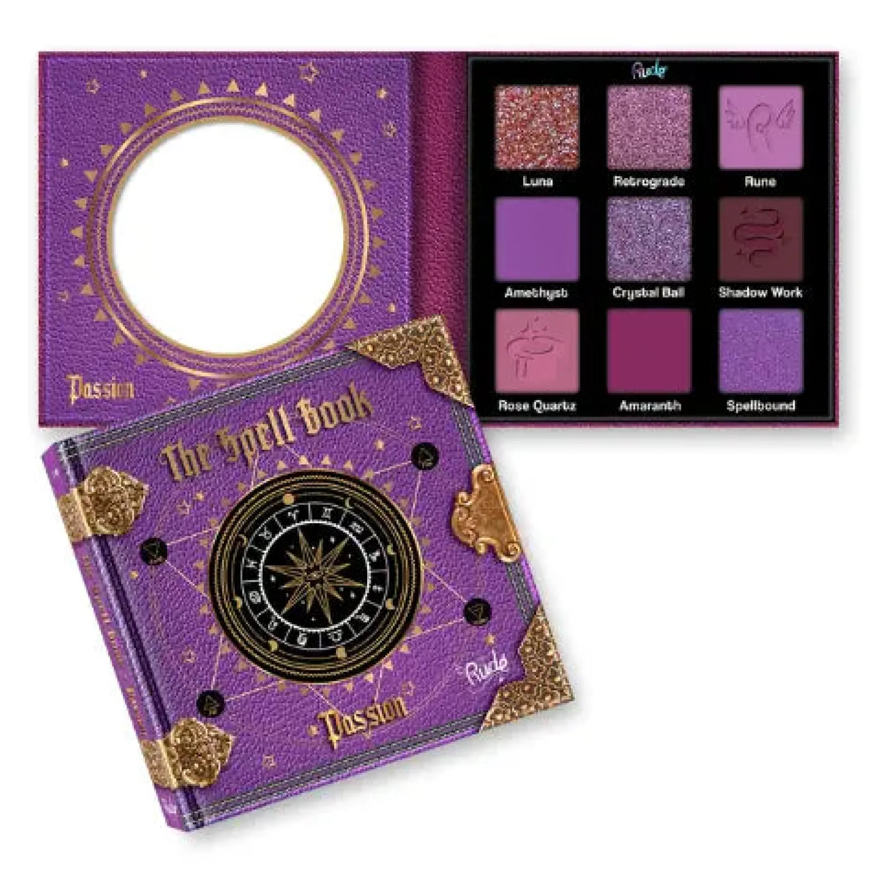 The Spell Book Smooth and Blendable Eyeshadow Palette Passion