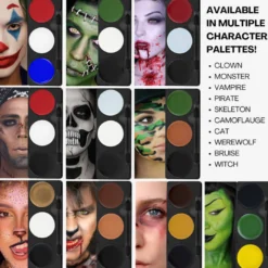 Tri-Color Makeup Palette Skeleton