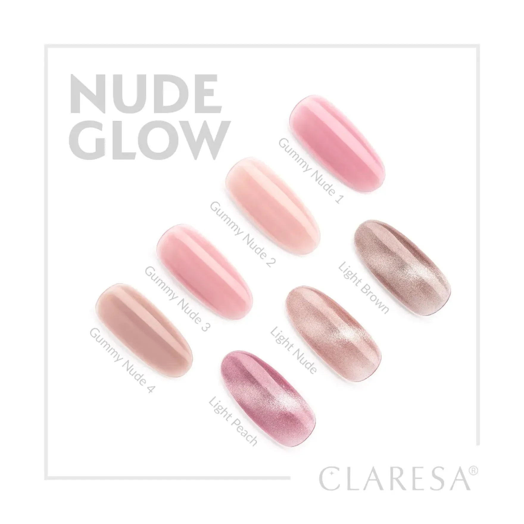 UV/LED Cat Eye Nail Polish Nude Glow Light Brown