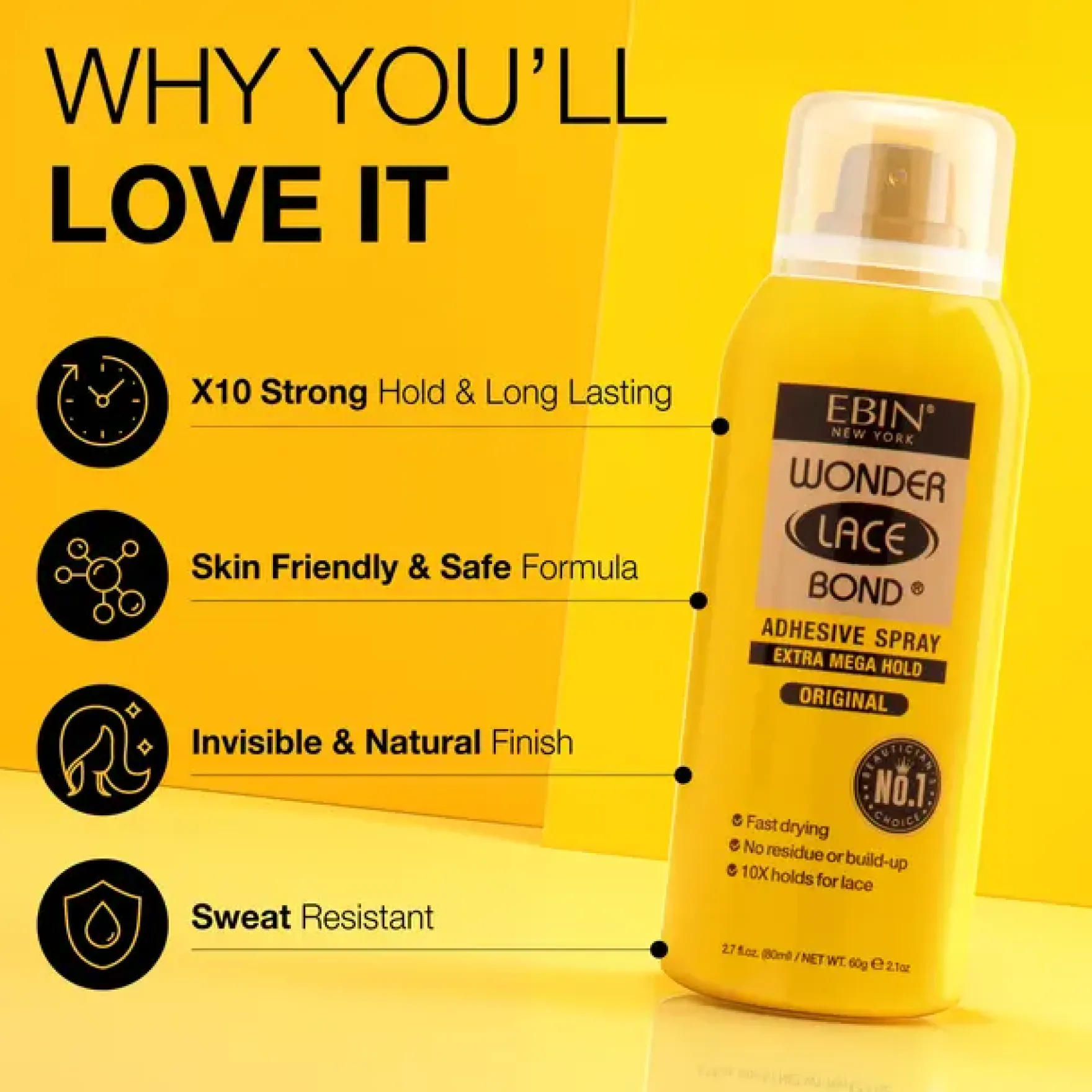 Wonder Bond Spray Mega Yellow 80 ml