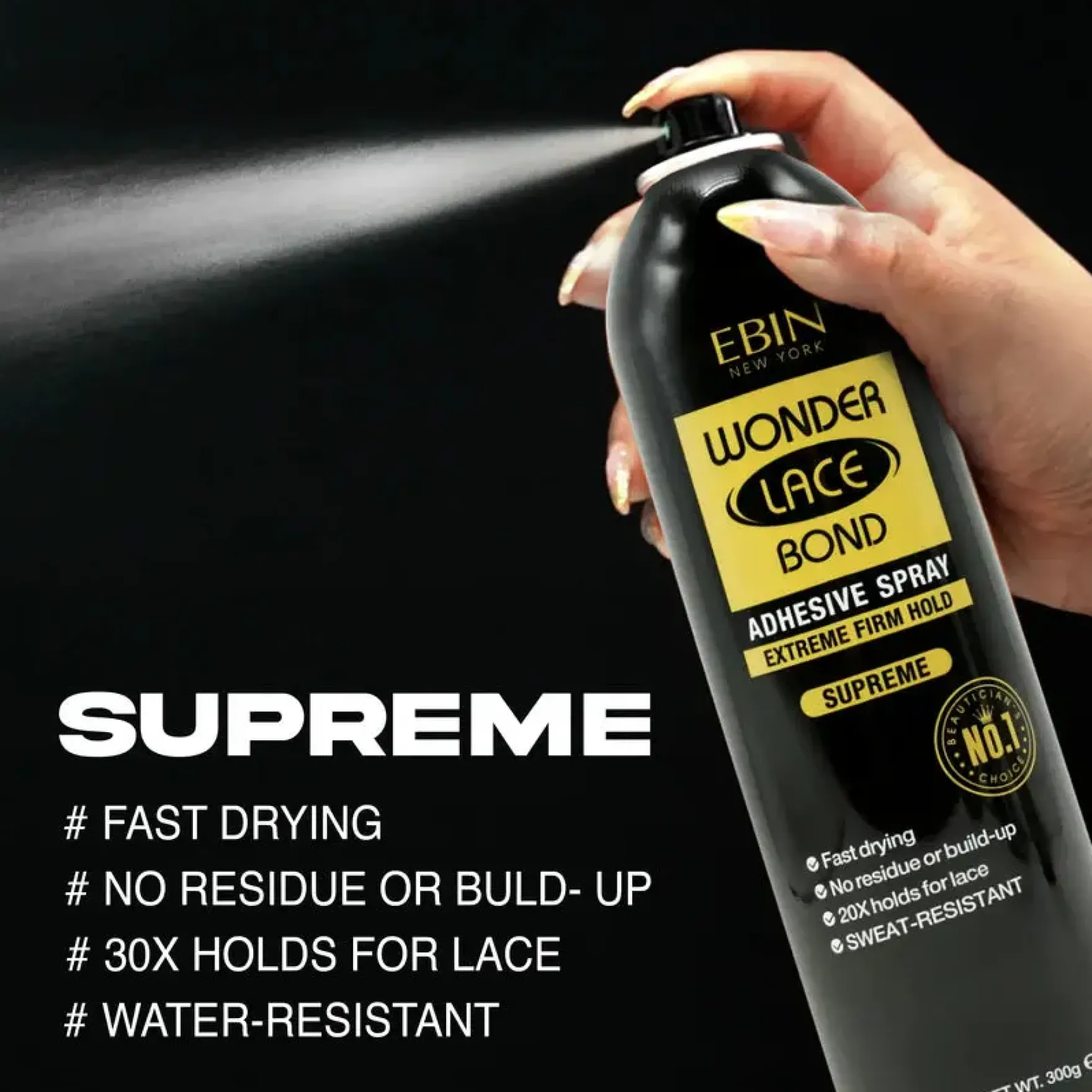 Wonder Bond Spray Supreme Black
