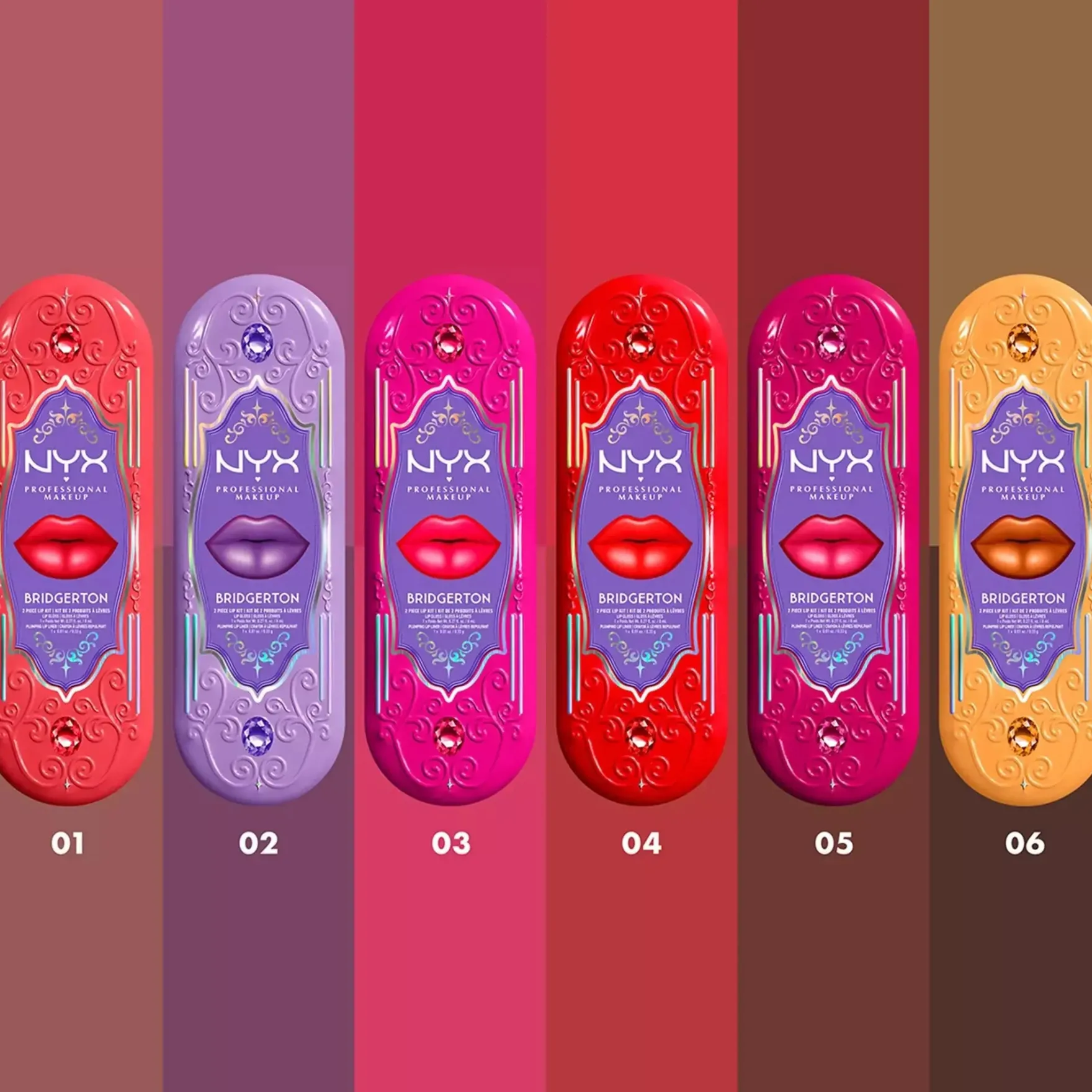 x Bridgerton Royal Treasures Duo Lipkit 03 Summer Fruit + Rumor Has It