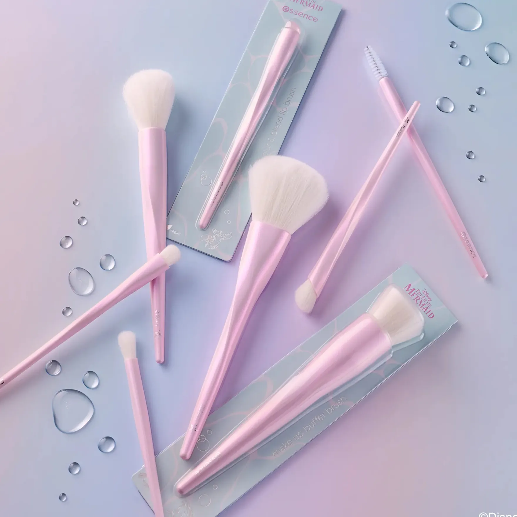 X Disney The Little Mermaid Powder Brush Dancing On Waves